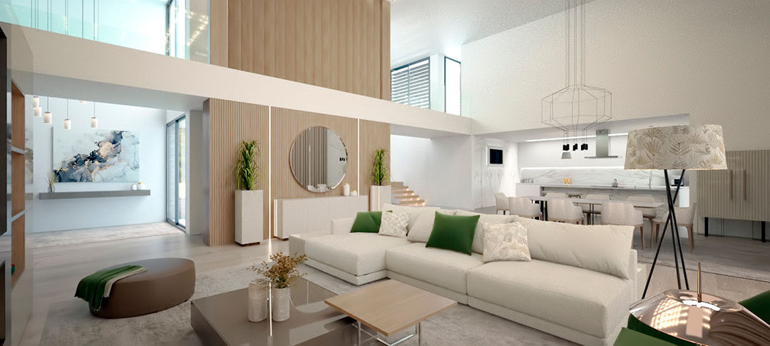 Casa L, Macris Interiores Macris Interiores Modern living room Wood Wood effect