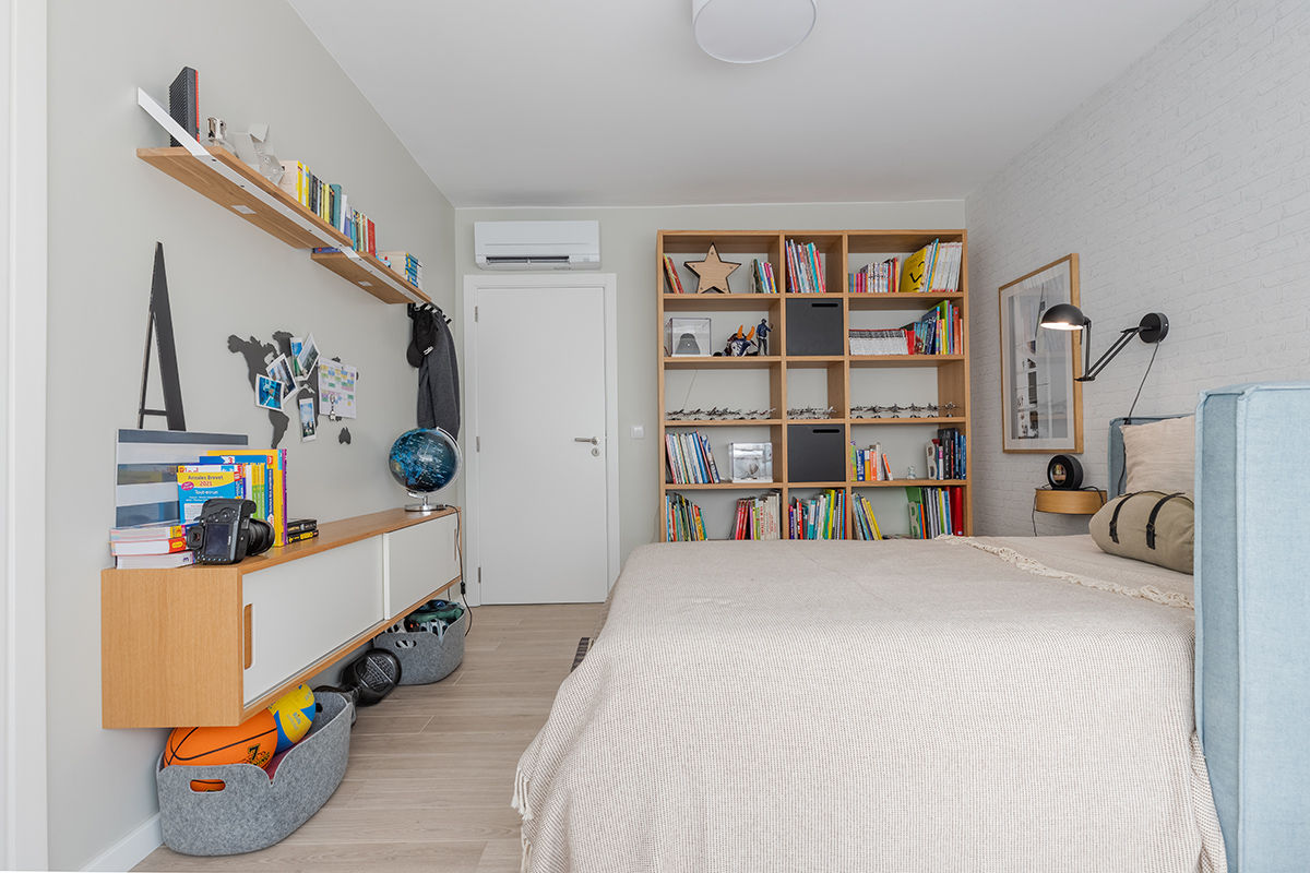 Apartamento em Lisboa - Shi Studio Interior Design, ShiStudio Interior Design ShiStudio Interior Design Small bedroom