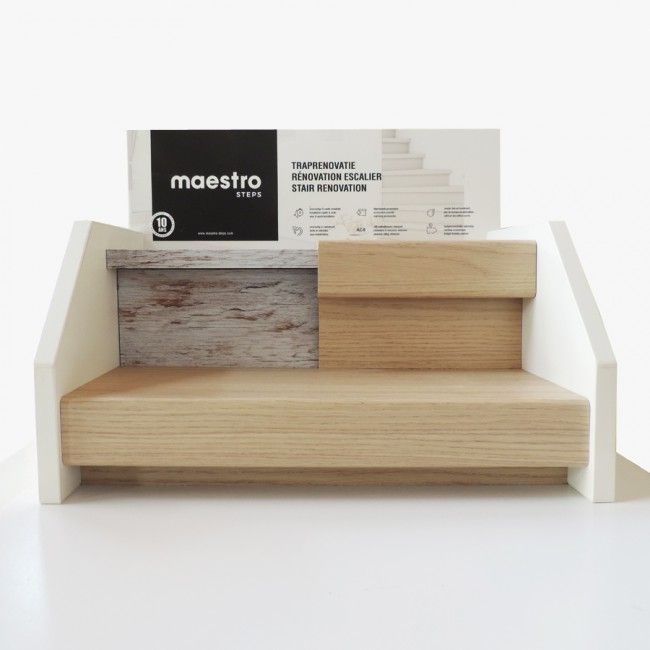 Onlywood Rivestimento Gradini Fai Da Te - Set 3 Pezzi, Effetto Legno O Pietra, Facile Da Installare