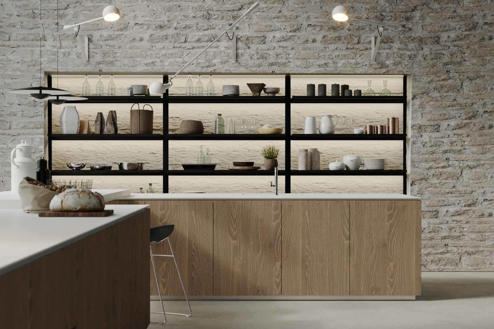 LINEA | M1, Mandarò cucine Mandarò cucine Built-in kitchens Wood Wood effect