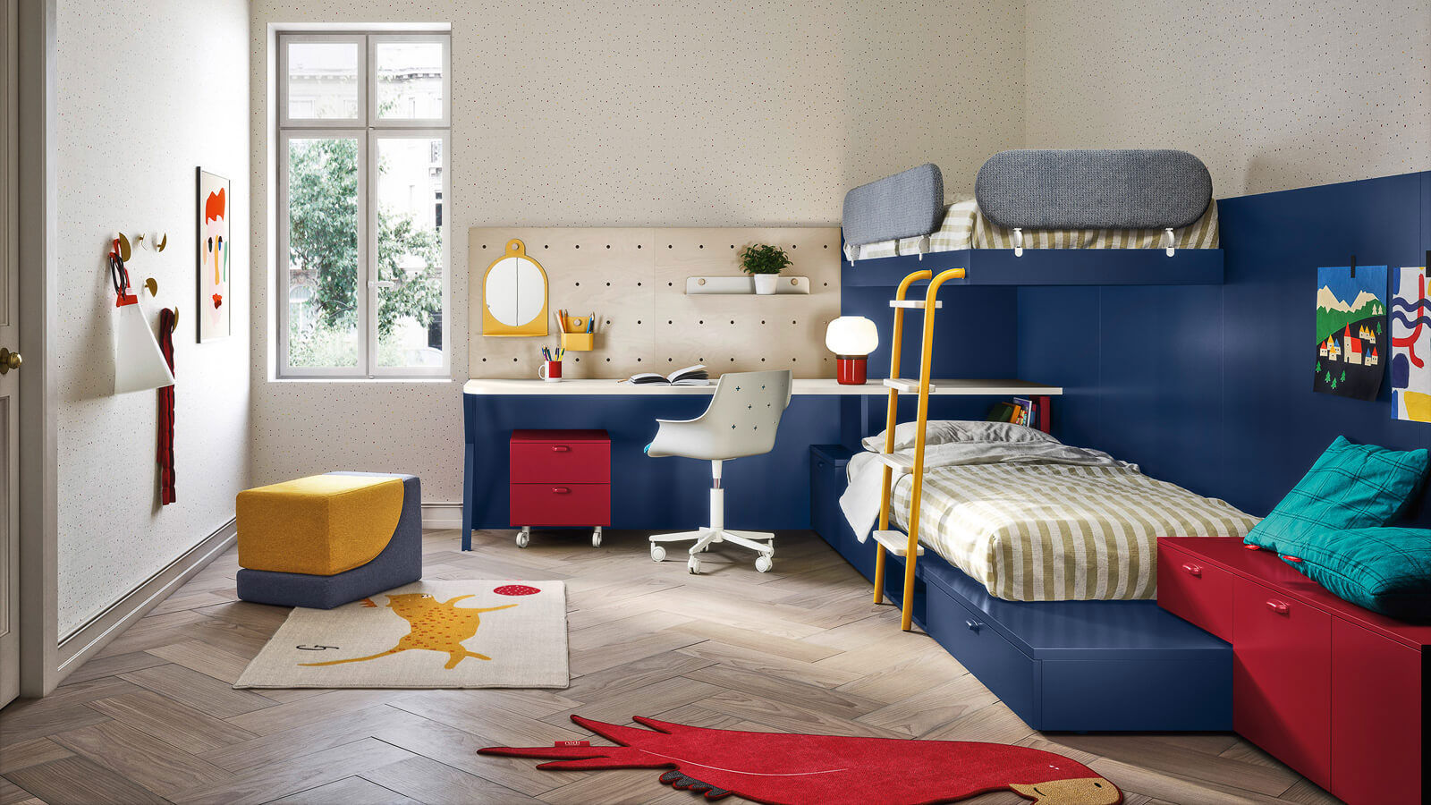 Progettazione cameretta bambini - camera ragazzi, TopArredi TopArredi Modern style bedroom Engineered Wood Transparent