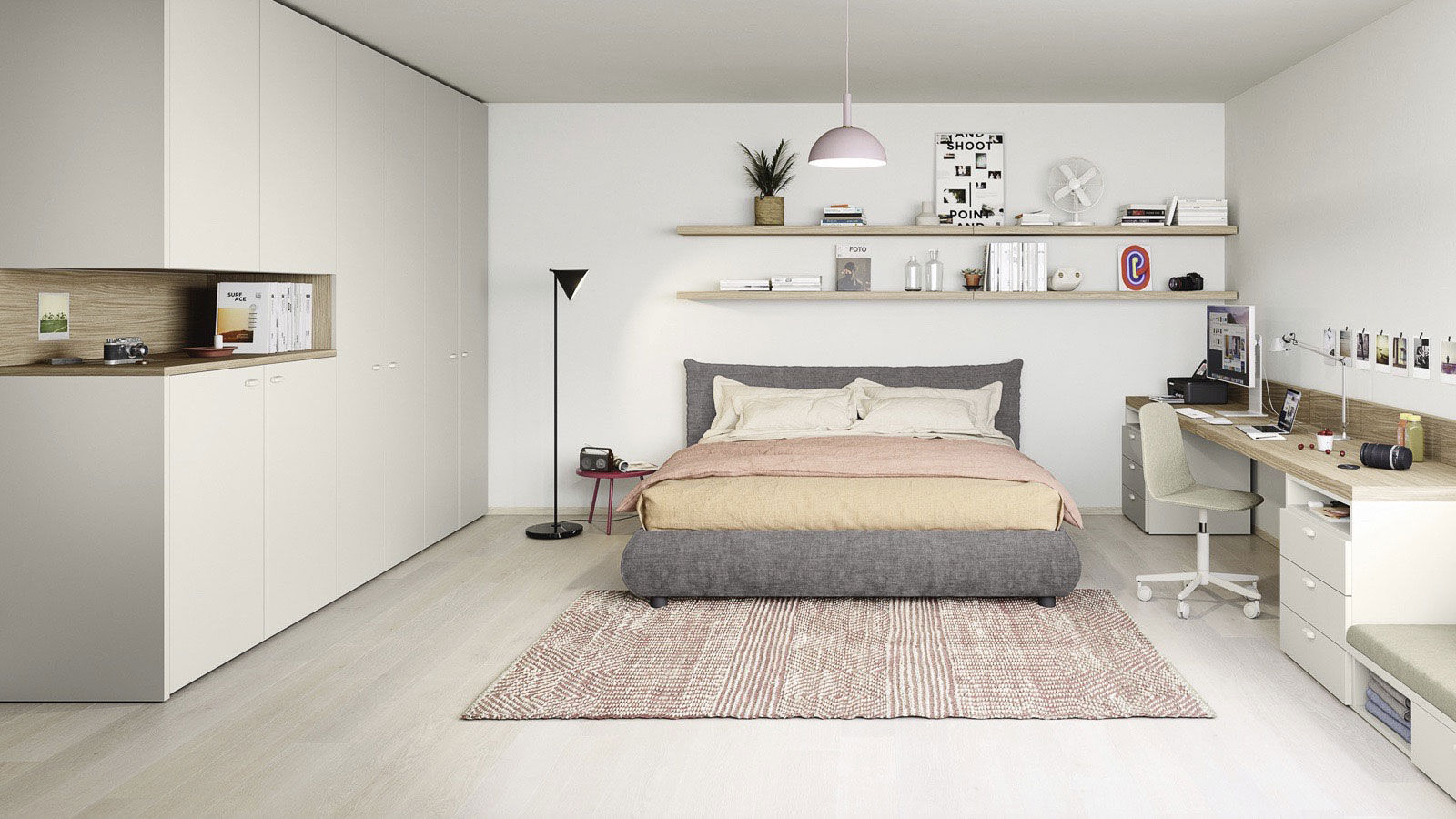 Progettazione cameretta bambini - camera ragazzi, TopArredi TopArredi Modern style bedroom Engineered Wood Transparent