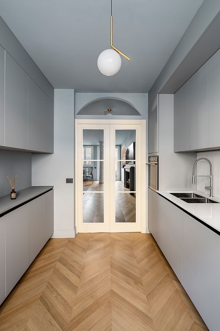 Appartamento Altaguardia a Milano, Galbiati Milano Design Hub Galbiati Milano Design Hub Built-in kitchens