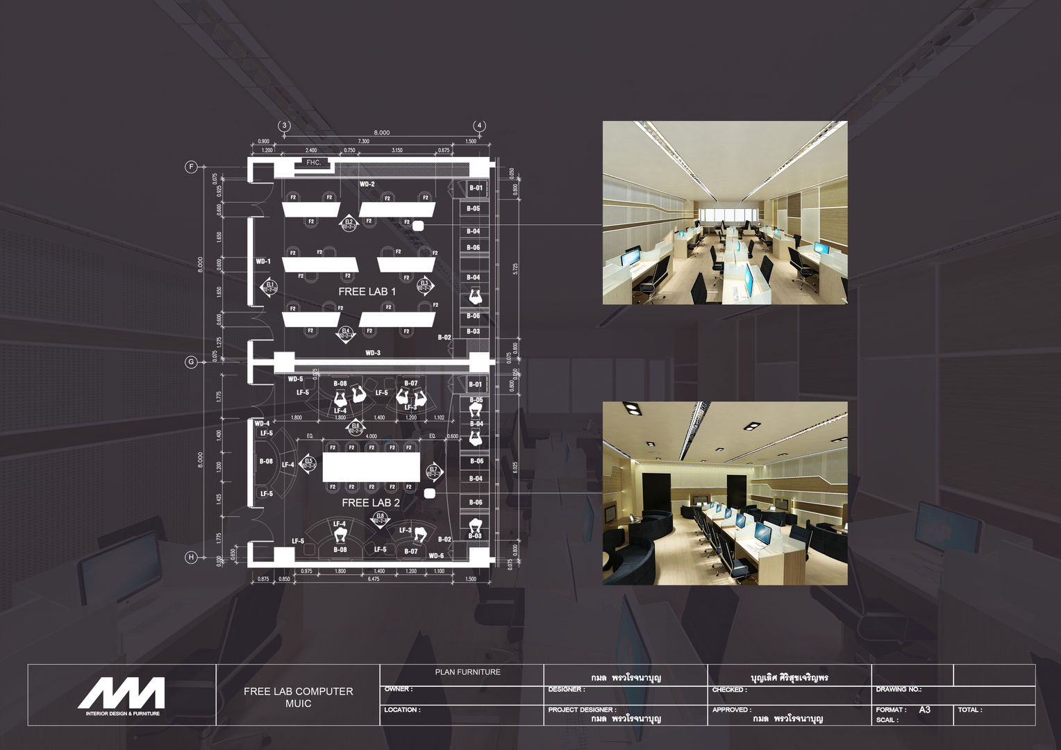 Mahidol Free lab, Modernize Design + Turnkey Modernize Design + Turnkey Modern Çalışma Odası Ahşap Ahşap rengi