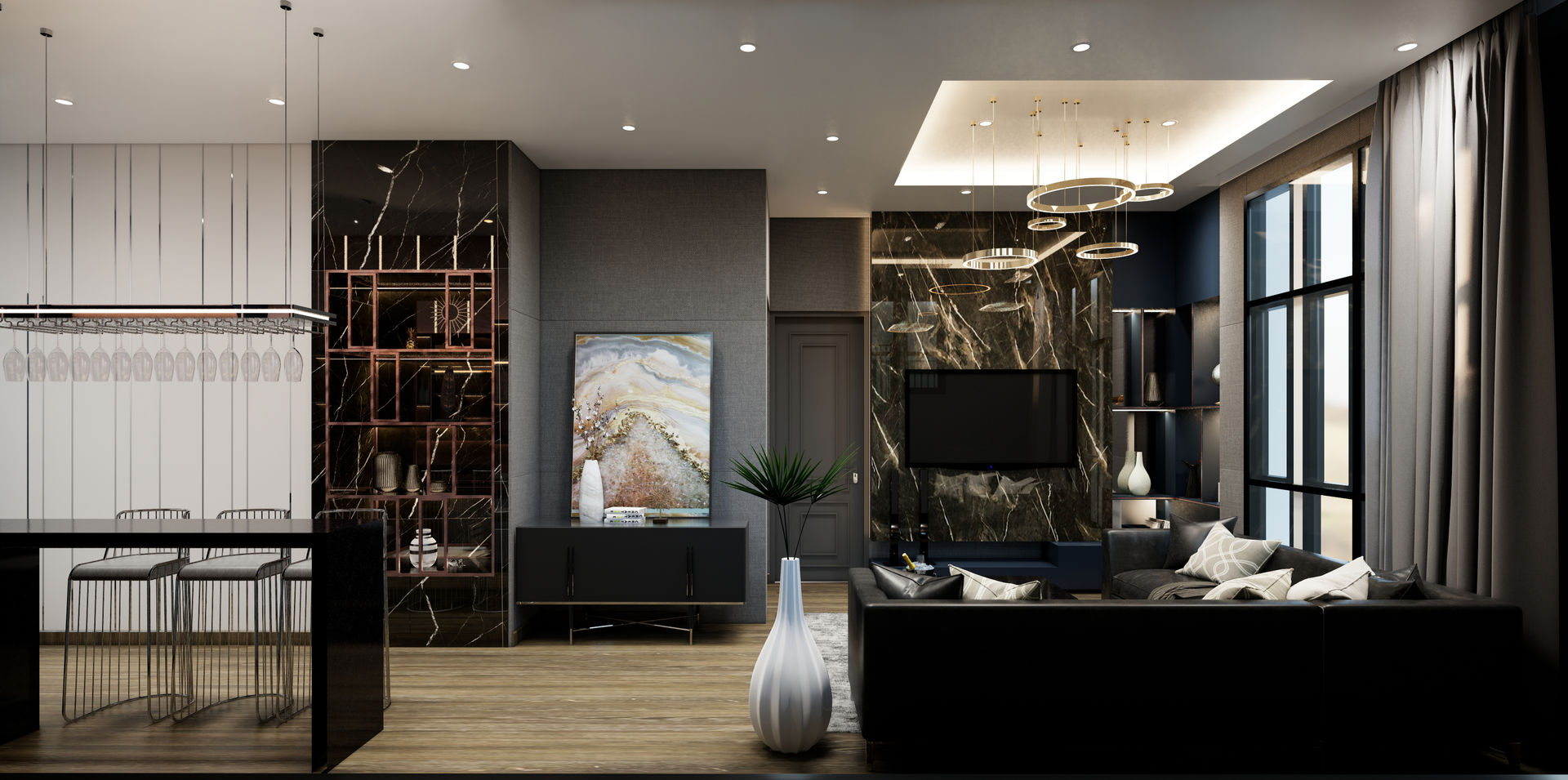 The Totnes Condo, Modernize Design + Turnkey Modernize Design + Turnkey Modern living room
