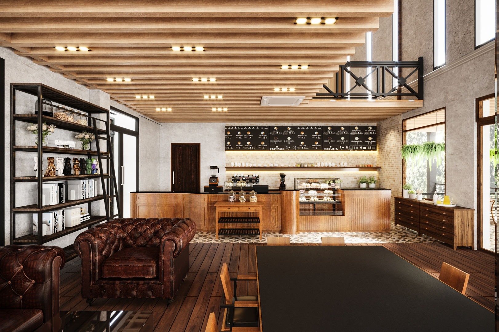 The M Cafe Phutthabucha, Modernize Design + Turnkey Modernize Design + Turnkey غرفة السفرة