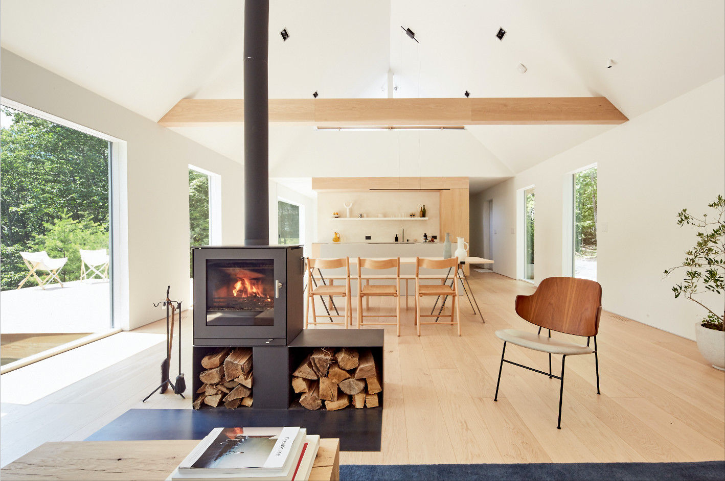 Bosque I_Catskill Mountains, NY., Sinergon Architecture & Asset Management Sinergon Architecture & Asset Management Living room Wood Wood effect