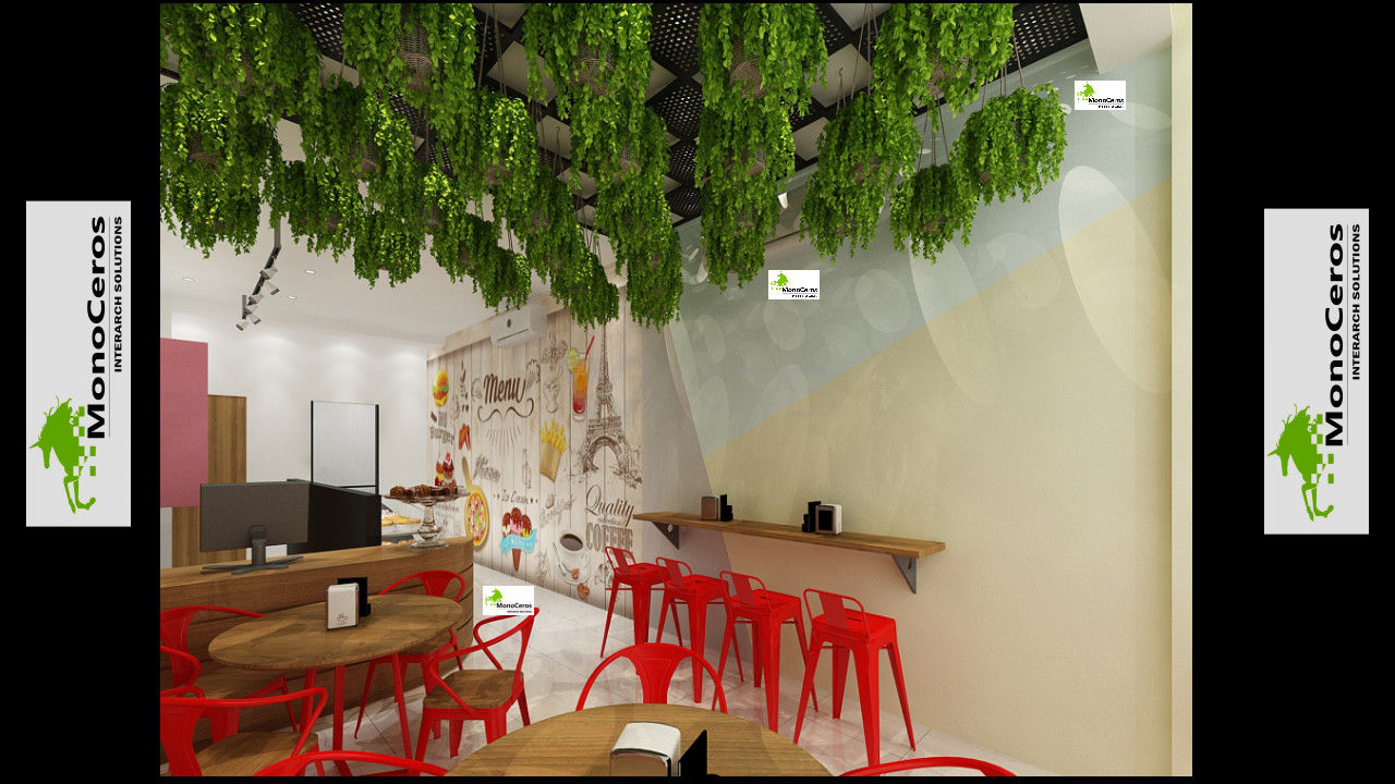 Bakery Outlet Interior Work, Monoceros Interarch Solutions Monoceros Interarch Solutions Ruang Komersial Kantor & toko