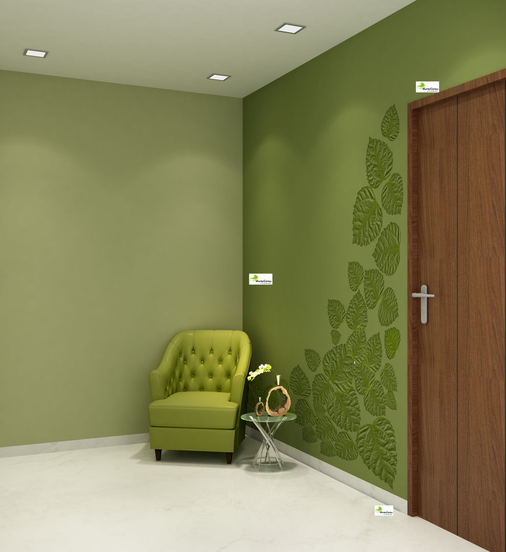 Flat interior work Monoceros Interarch Solutions Modern corridor, hallway & stairs