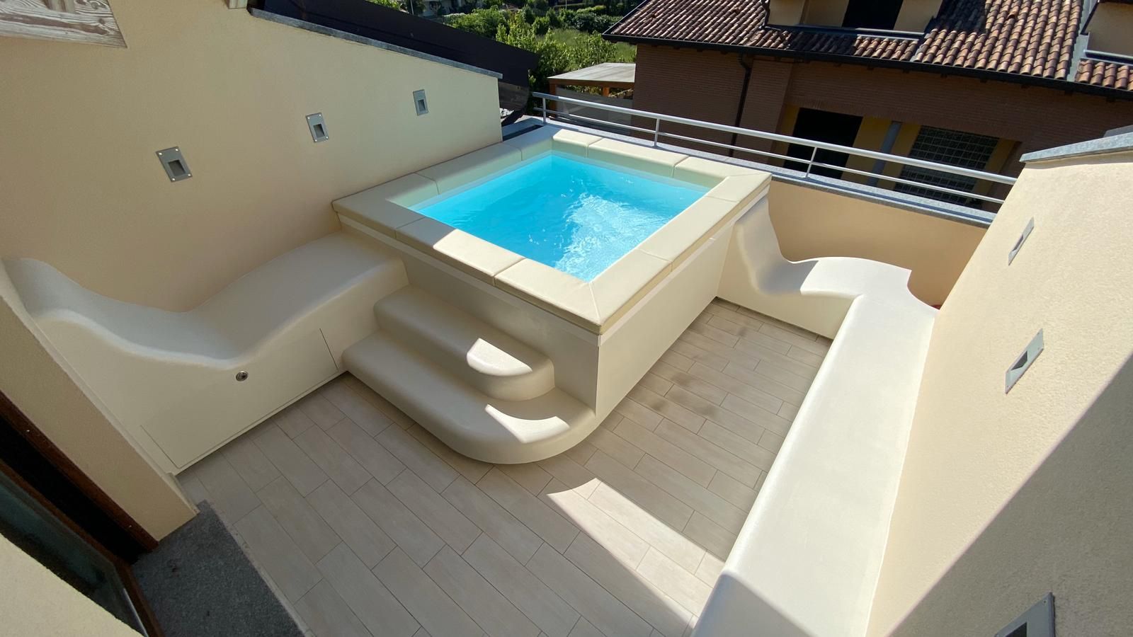 Esclusiva Piscina per Terrazzo: per una Vera SPA sul Terrazzo! | homify