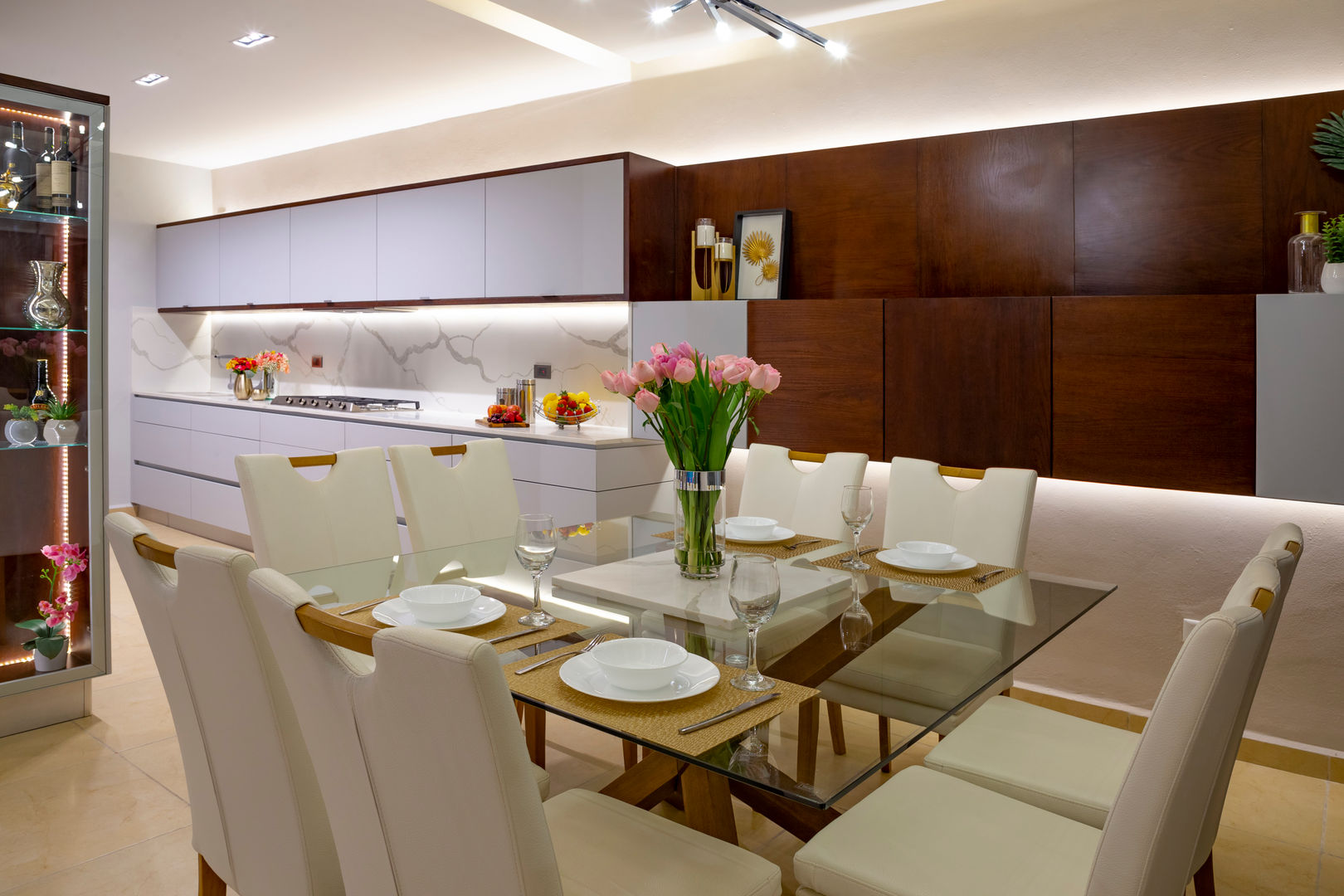 RESIDENCIA CH110, Luis Escalante Interiorismo Luis Escalante Interiorismo Modern dining room Wood Wood effect