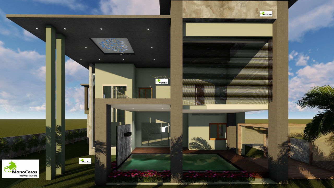 Bungalow architecture design and planning , Monoceros Interarch Solutions Monoceros Interarch Solutions Bungalow