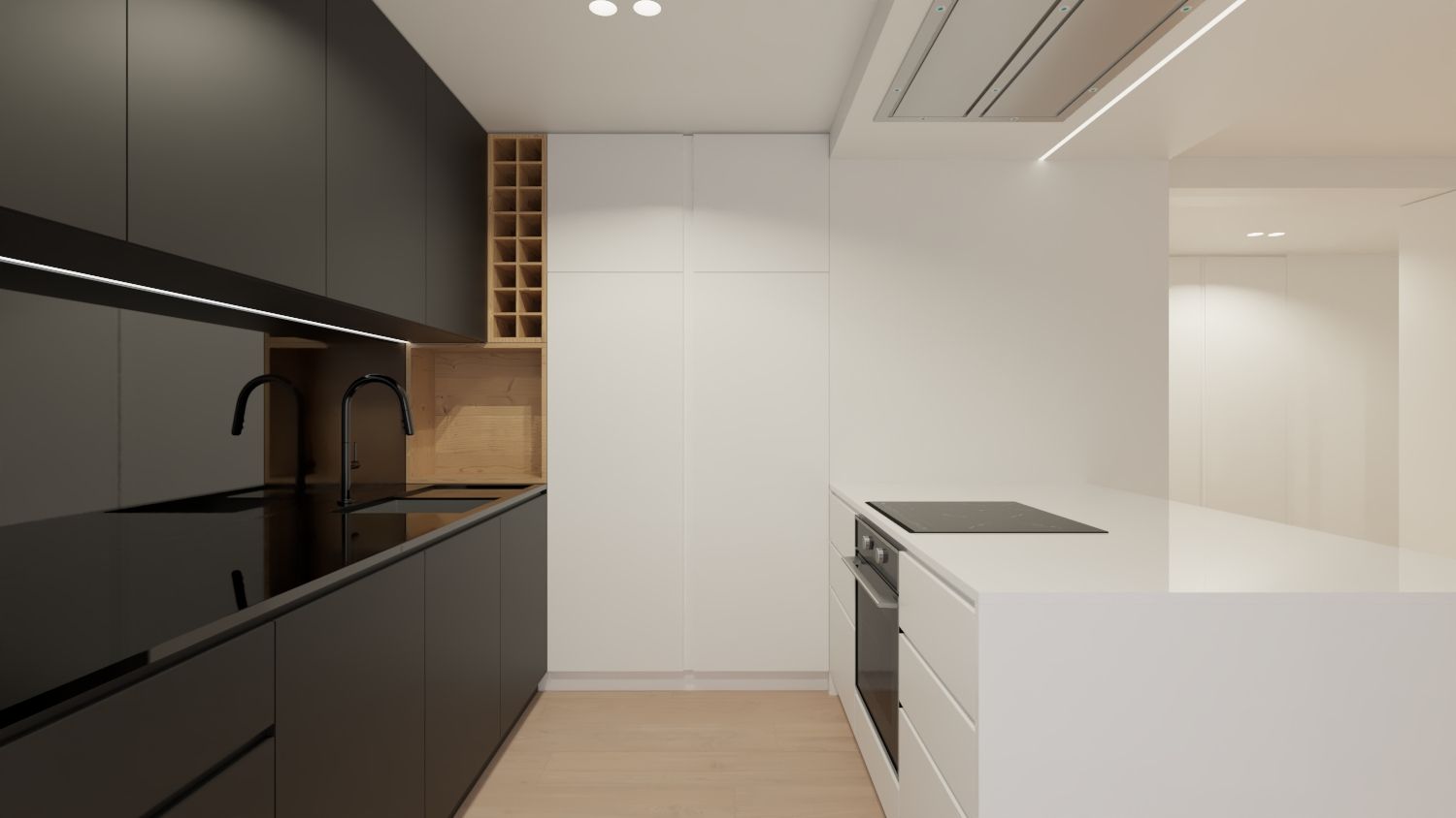 Apartamento Catujal, Loures , NEUTRO ARQUITECTOS NEUTRO ARQUITECTOS Cocinas de estilo moderno