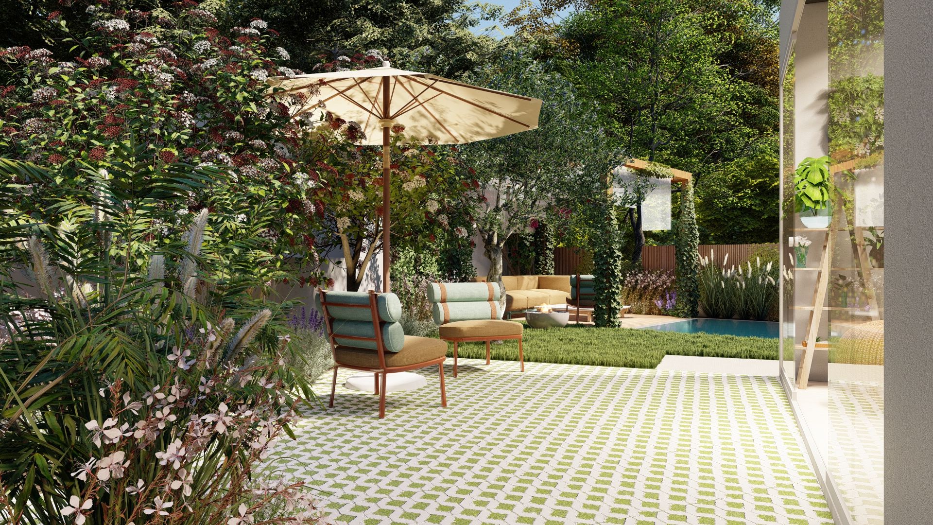 Da casa para o jardim: grandes ideias para espaços pequenos, CatarinaGDesigns CatarinaGDesigns Jardines de estilo mediterráneo