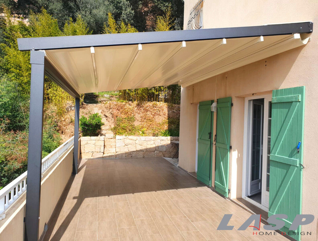 Pergò la pergola facile e veloce da montare, LASP LASP Modern style balcony, porch & terrace Aluminium/Zinc