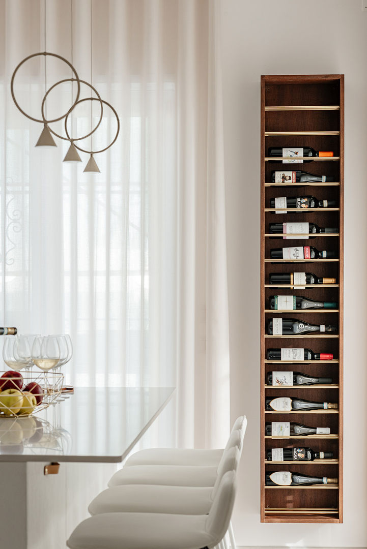 Portabottiglie di vino manuarino architettura design comunicazione Cucina attrezzata Legno Effetto legno winery, gold, wood