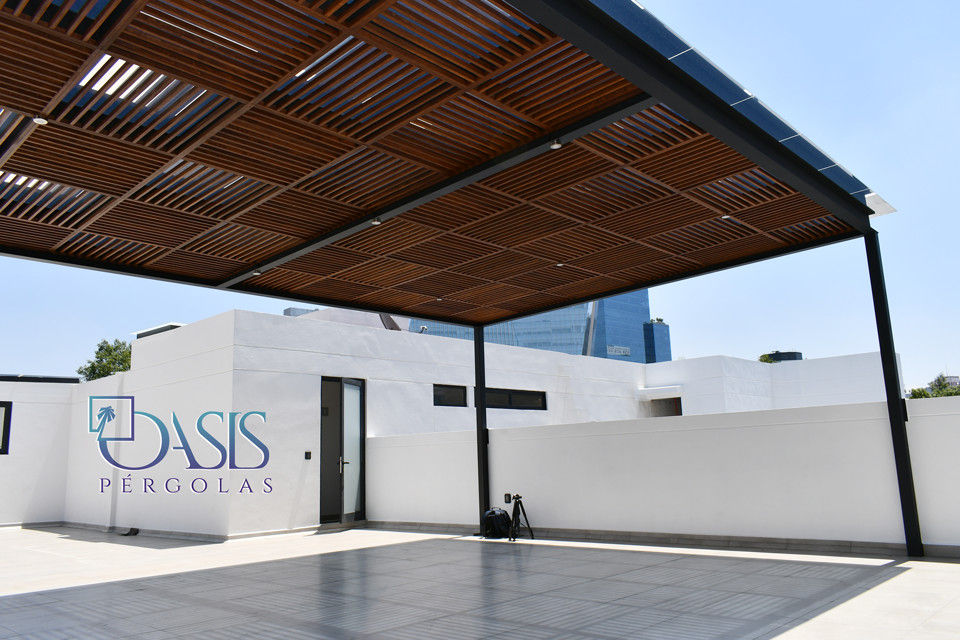 Terrazas Oasis: ¡Ideas modernas y extraordinarias! Oasis Pérgolas Balcones y terrazas modernos