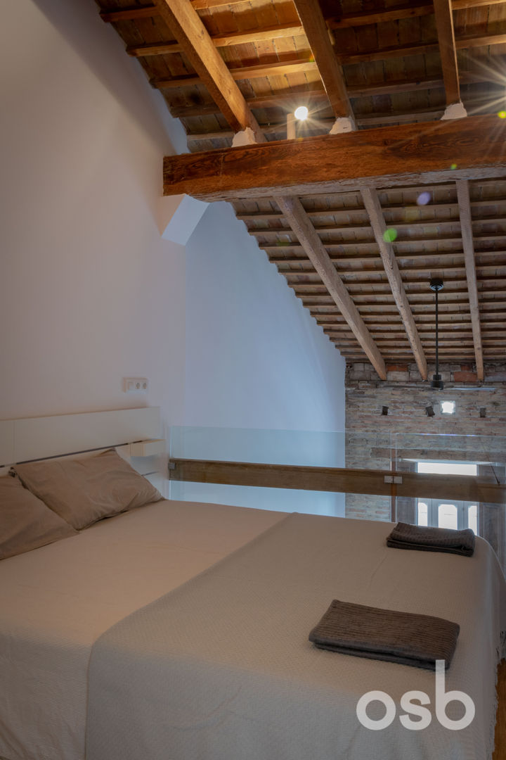 casa cleopatra, osb arquitectos osb arquitectos Mediterrane Schlafzimmer