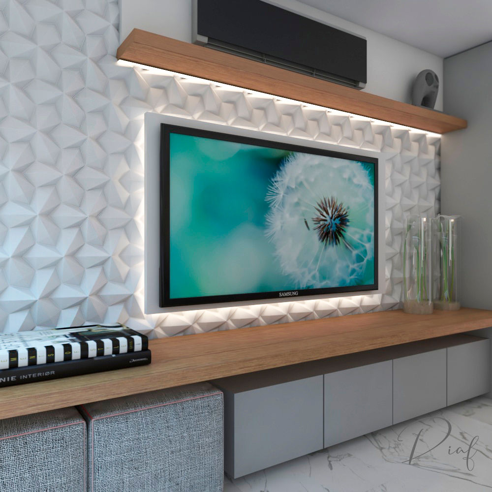 Proyecto ECP, Diaf design Diaf design Modern style media rooms