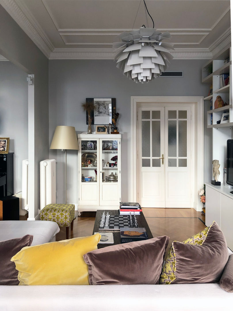 Appartamento Parioli Roma, BUM Interiors BUM Interiors Eclectische woonkamers