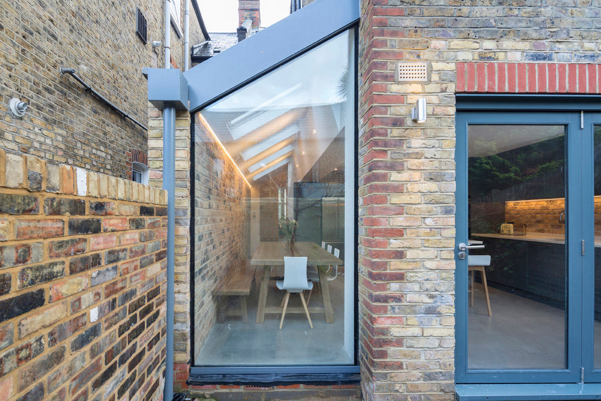 Side extension, P+P Architects P+P Architects Small houses Glass