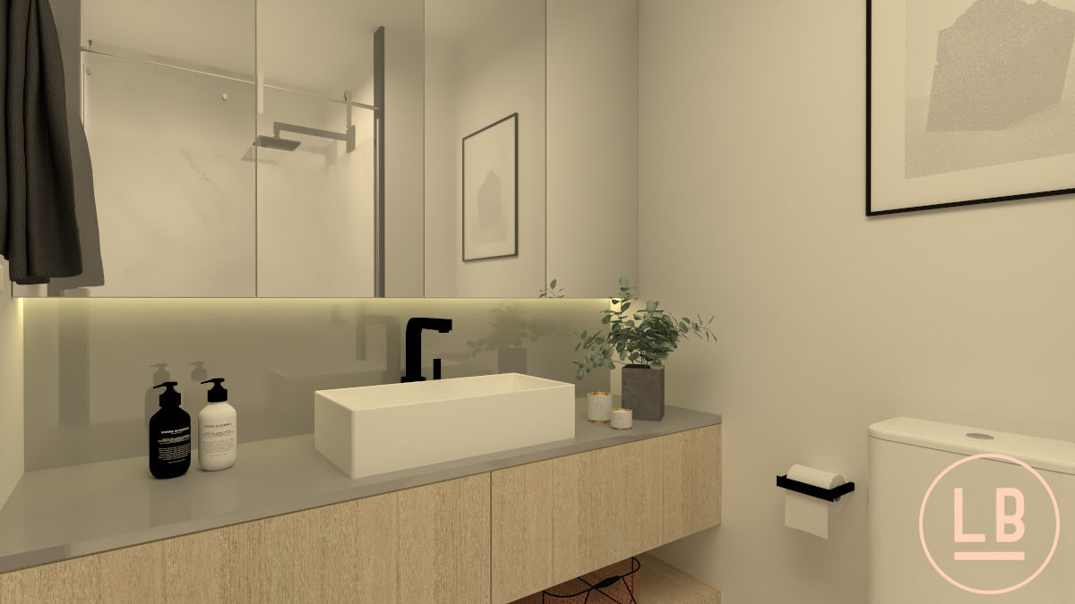 baia AM047, laBaia arq+simples laBaia arq+simples Scandinavian style bathroom