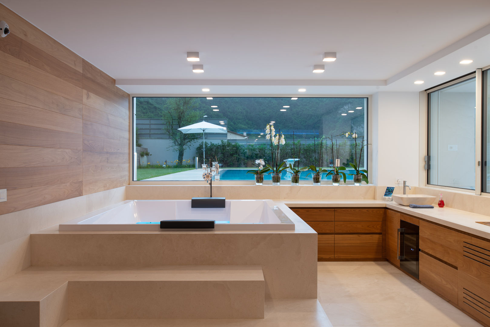 Villa con piscina - foto interni e esterni, Inlet Studio Inlet Studio 스파 욕조