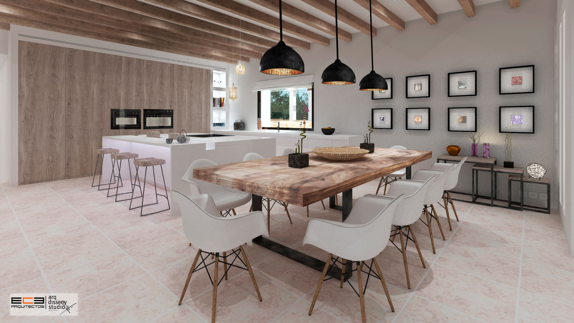 Muestra de trabajos, AND3D AND3D Rustic style dining room