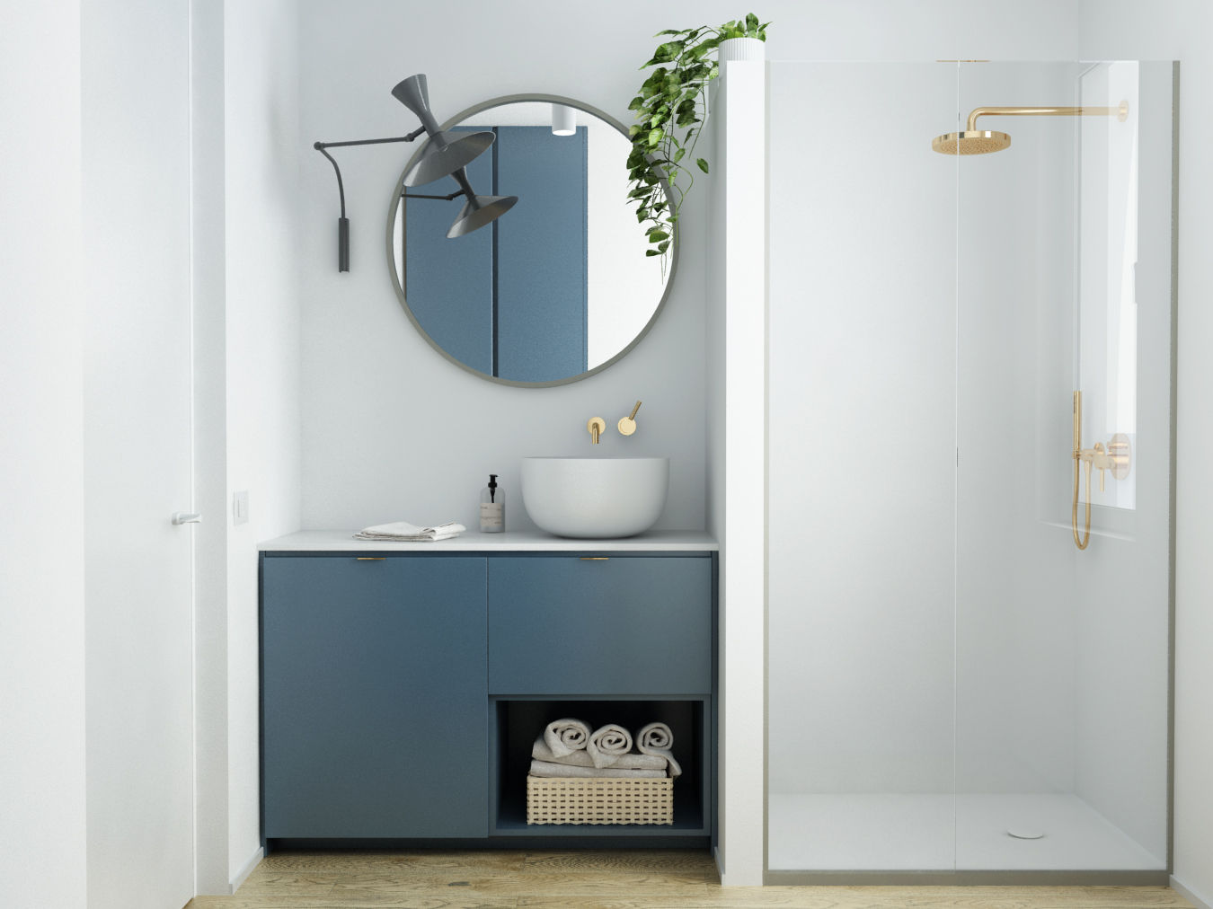 Appartamento 3.6 | 2021, Chiara Bresciani Design Studio Chiara Bresciani Design Studio Bagno in stile scandinavo