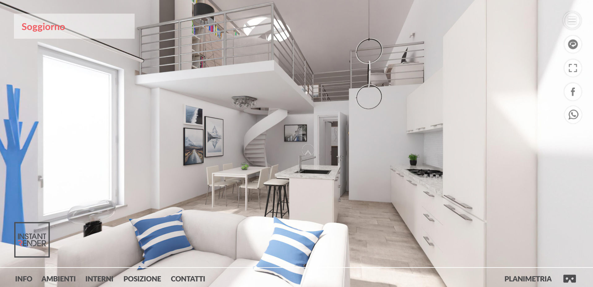 Virtual tour 3D appartamento homify Soggiorno moderno Virtual tour, virtual tour 3D