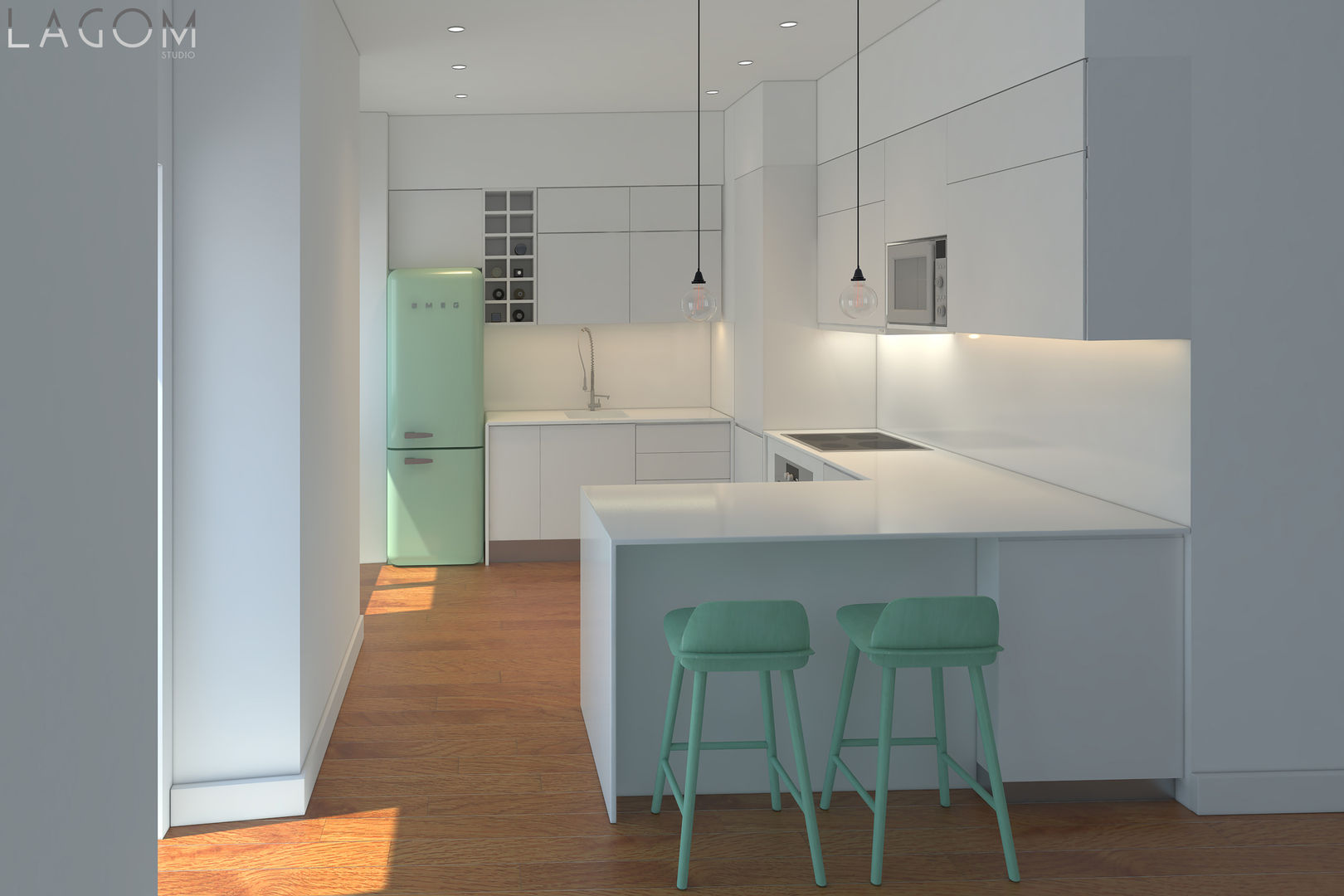 Residential Building in Lisbon 2, Lagom studio Lagom studio Kitchen MDF