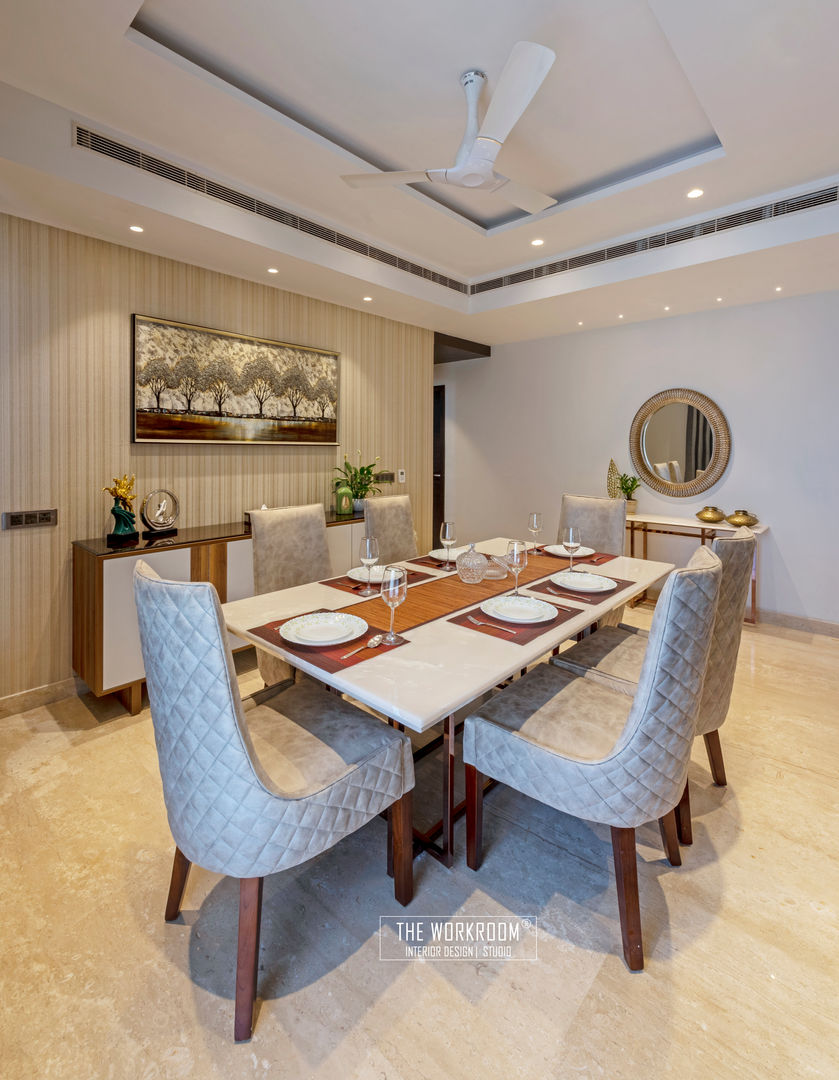 Dining room The Workroom Modern dining room Stone