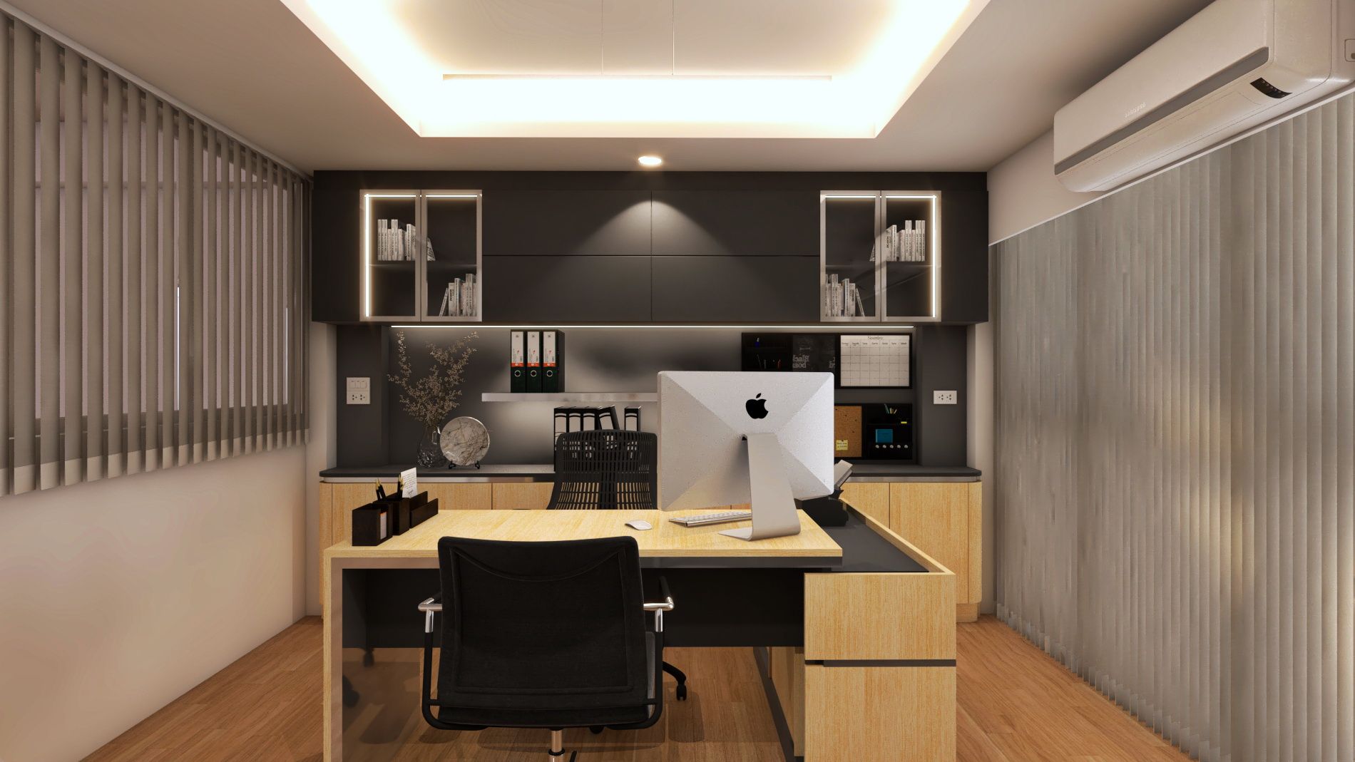 Taeyoung office, Modernize Design + Turnkey Modernize Design + Turnkey Casas pequenas Madeira Acabamento em madeira