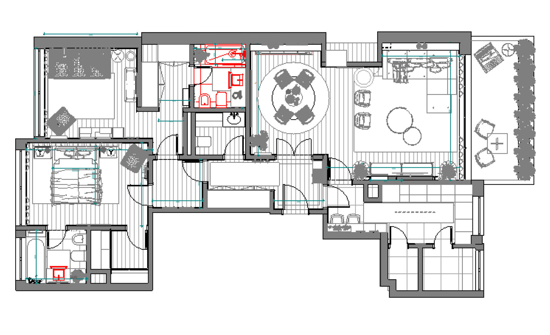 Planta - Apartamento Anémona - SHI Studio Interior Design homify shi studio, shistudio, sheila moura azevedo, design, interiores, atelier, empresa, projeto, arquitetura, decoração, apartamento, porto, matosinhos, portugal, remodelação