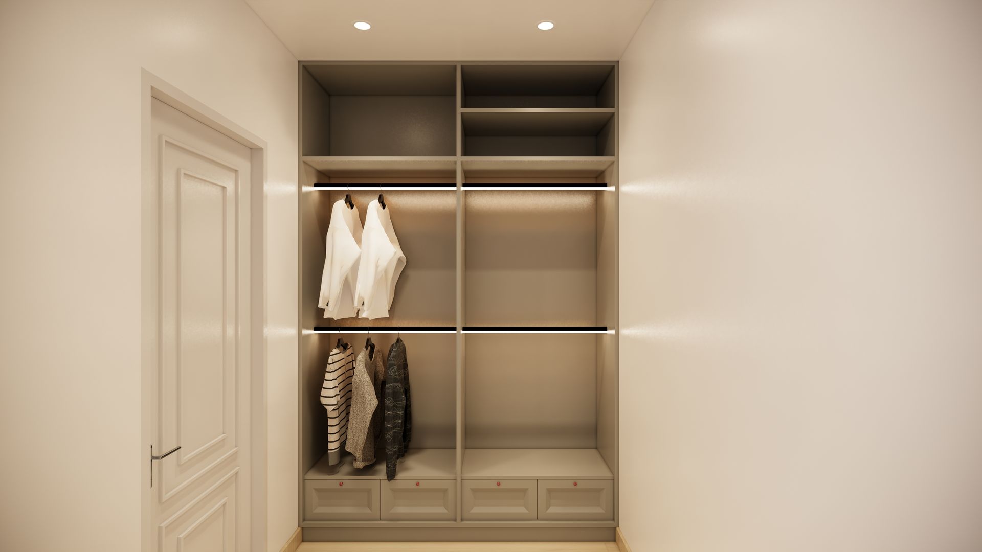 K.THARINEE , Modernize Design + Turnkey Modernize Design + Turnkey Modern dressing room Wood Wood effect Wardrobes & drawers