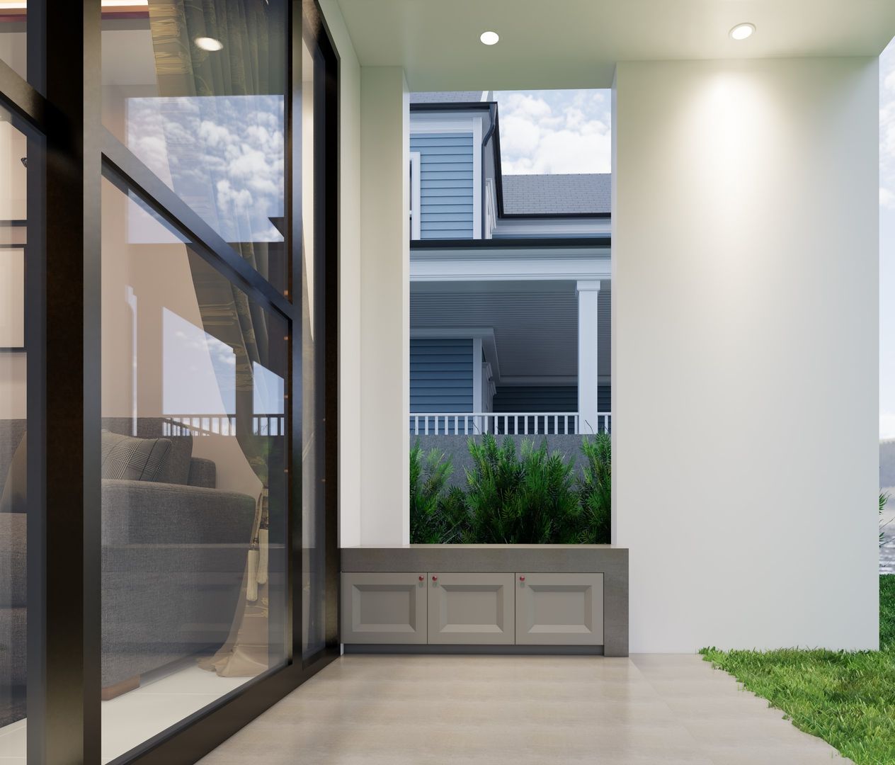 K.THARINEE , Modernize Design + Turnkey Modernize Design + Turnkey Modern balcony, veranda & terrace Wood Wood effect