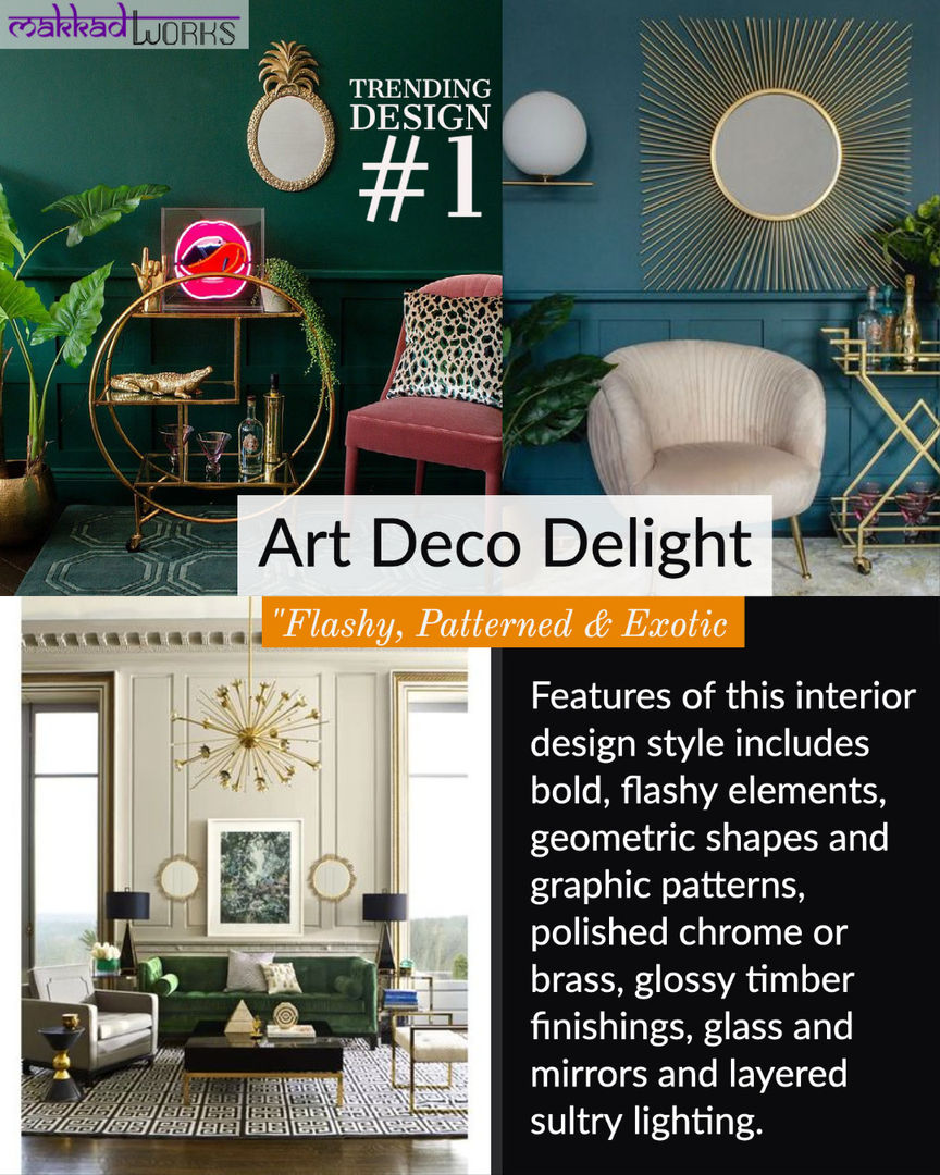 ART DECO DELIGHT: "Flashy, patterned and exotic homify Eclectic style living room INTERIOR DESIGN THEMES, ART DECO INTERIOR DESIGN, LUXURY INTERIOR DESIGN, INTERIOR DESIGNER IN DELHI NOIDA, GURGAON