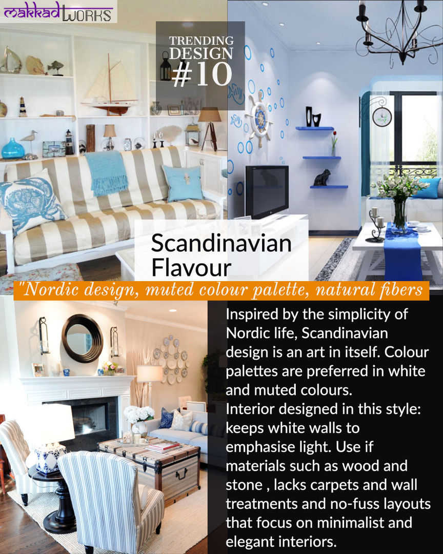 Scandinavian Flavour :"Nordic design, muted colour palette, natural fibers homify Eclectic style living room INTERIOR DESIGN THEMES, SCANDINAVIAN INTERIOR DESIGN, INTERIOR DESIGNER IN DELHI NOIDA, GURGAON,Accessories & decoration