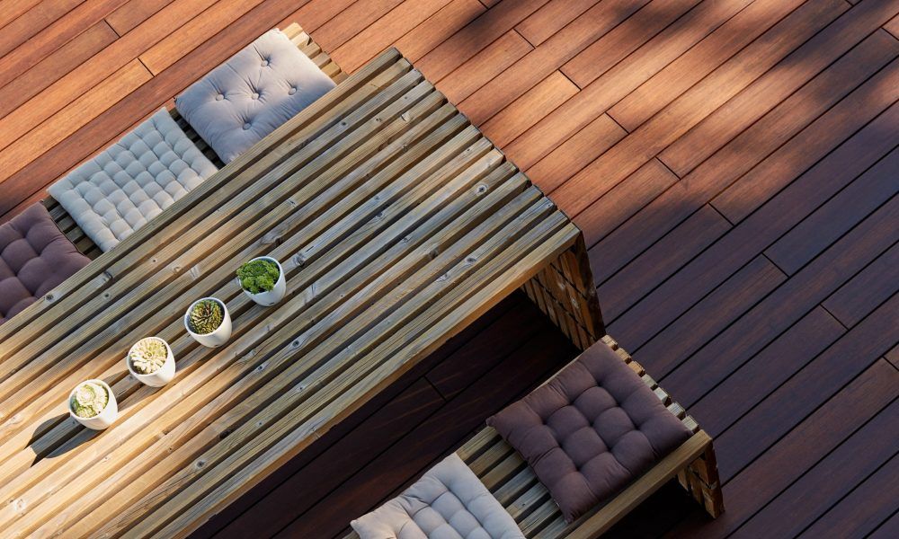 GRAD Concept, Tarima para encajar., CASÁRBOL CASÁRBOL Klasyczny balkon, taras i weranda Drewno O efekcie drewna