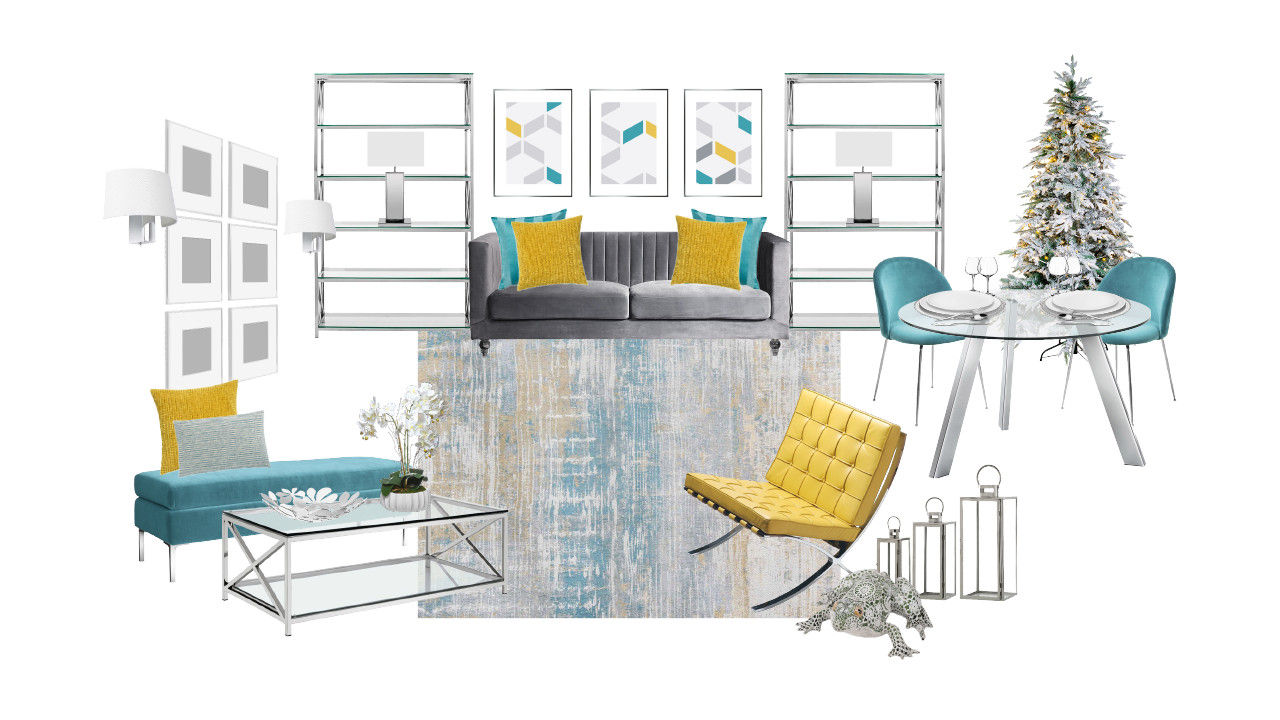Concept Board Alcaria, Interior Design Salas de estar modernas