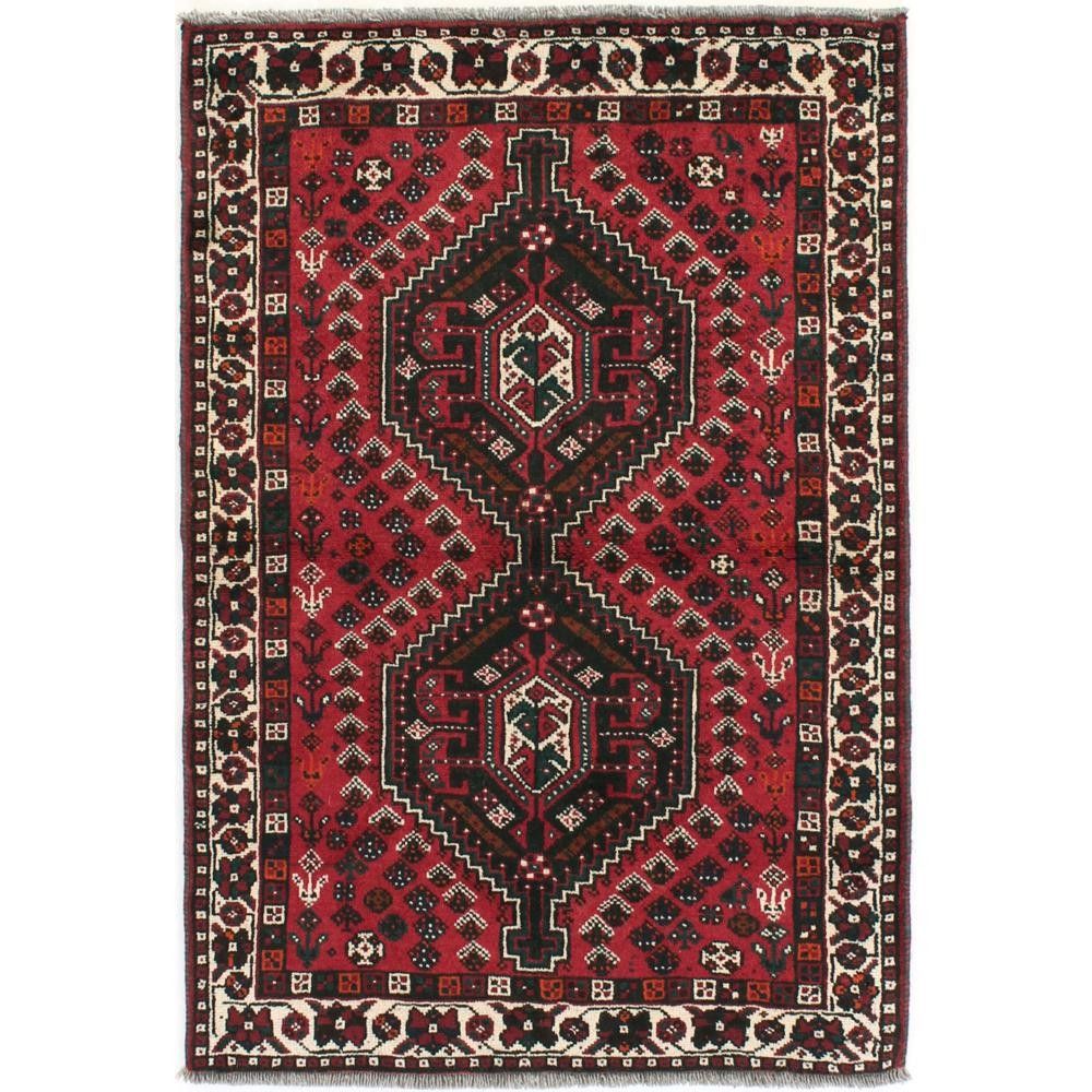 tappeto Persia Shiraz rosso marrone cm.173x260 visto dall'alto Persian House Pavimento tappeto persiano Shiraz, tappeti persiani Shiraz, tappeto persiano rosso marrone, tappeti persiani rosso marrone