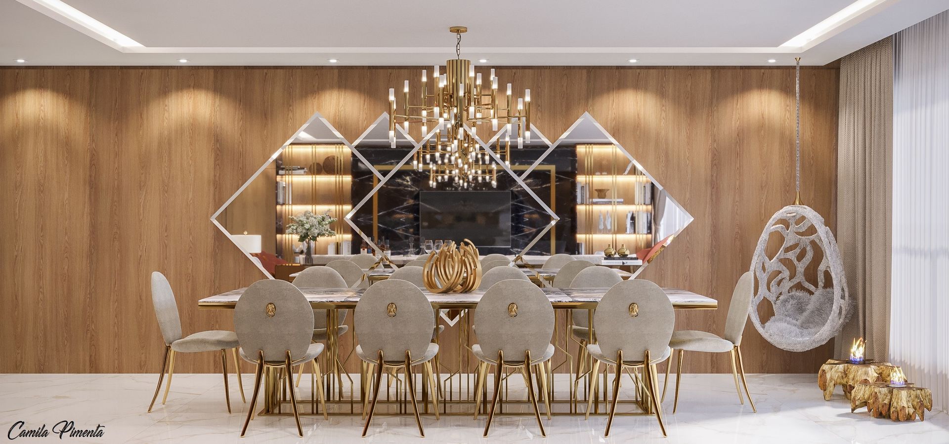 Projeto Deslumbrante de Interiores de Apartamento de Alto Padrão | homify
