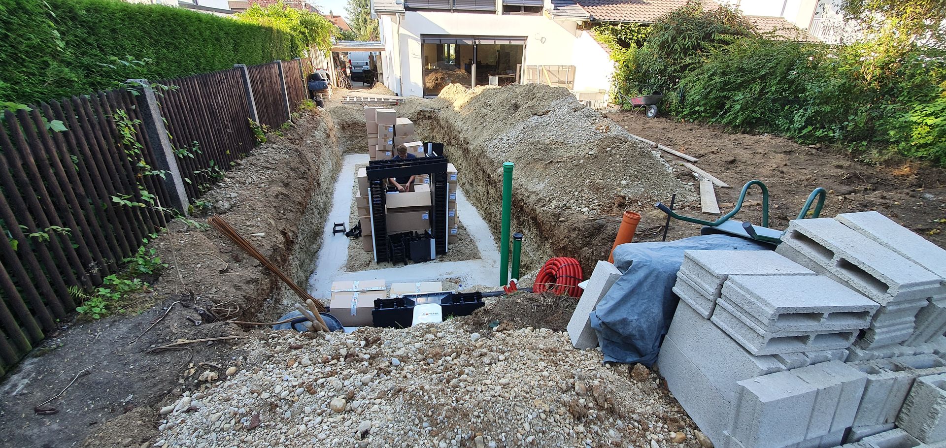 Gartenprojekt mit Biopool, Teichbau München Teichbau München 정원 수영장