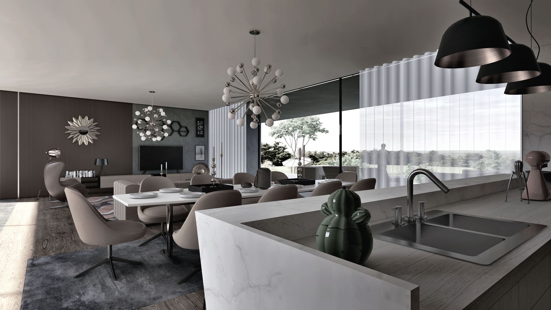 Casa Marco, Esboçosigma, Lda Esboçosigma, Lda Modern living room