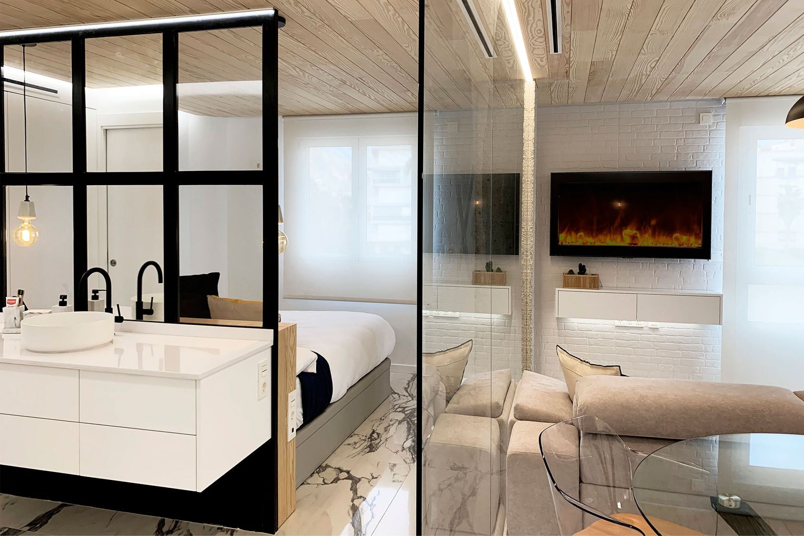 Baño DISENA studio Baños de estilo minimalista Edificio,Hundir,Grifo,Marco,Diseño de interiores,Madera,Comodidad,Piso,Suelo,Rectángulo