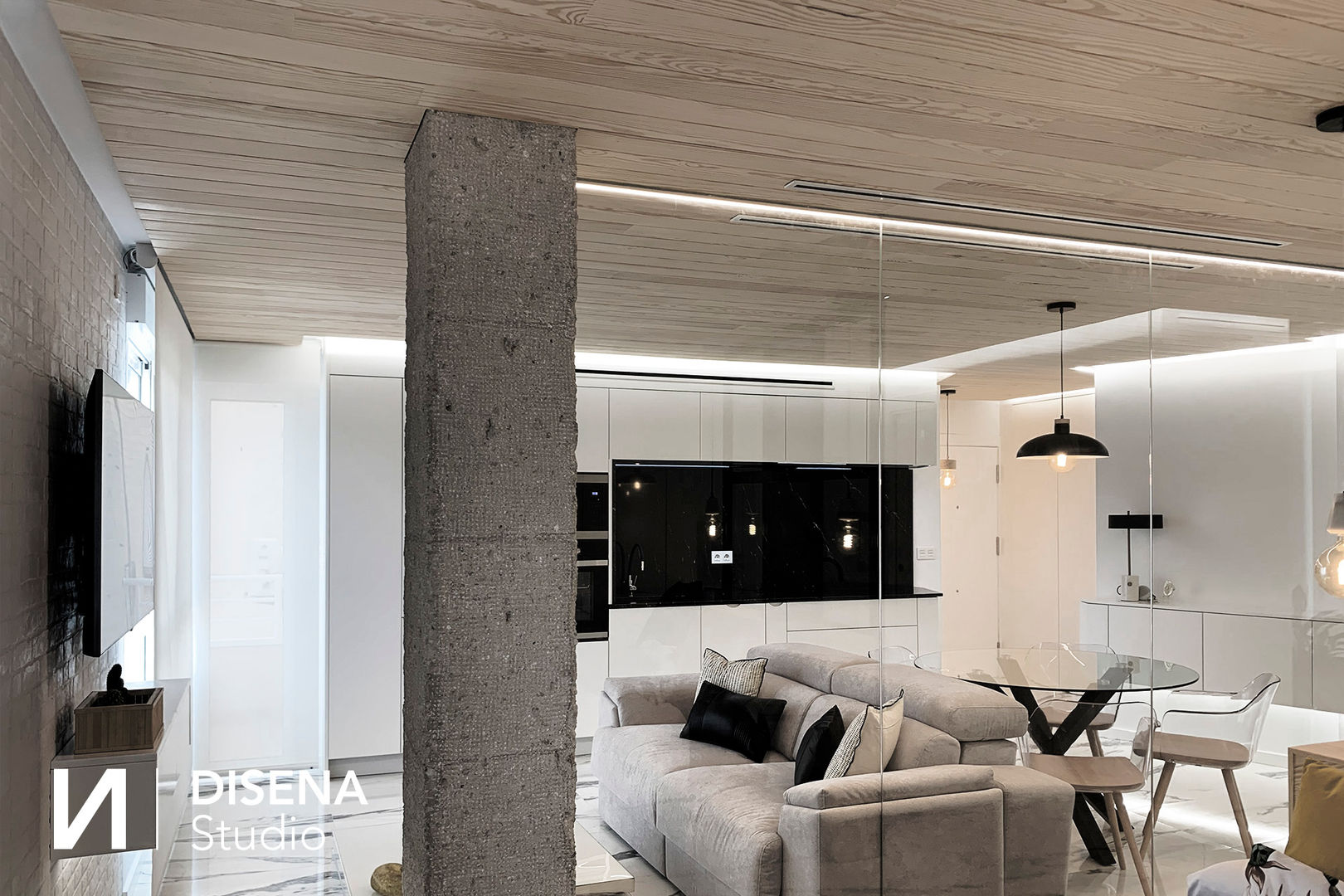 DISENA studio - Diseño Loft, DISENA studio DISENA studio Minimalist living room