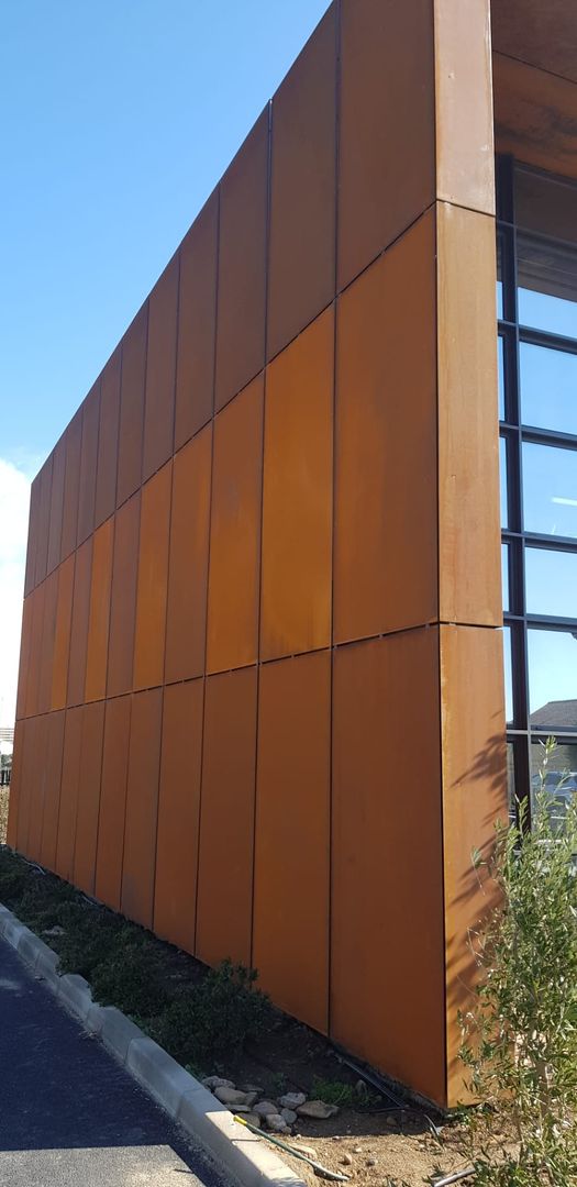 Aço Corten, Oliveirobra - Construções Metálicas, Lda. Oliveirobra - Construções Metálicas, Lda. Espacios comerciales Edificios de Oficinas