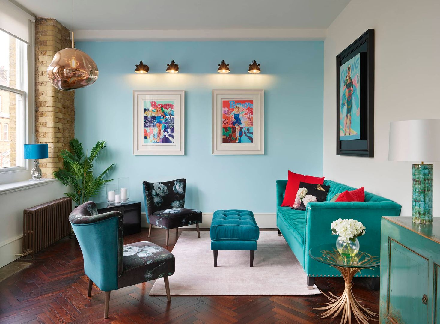 Relaxing area ZazuDesigns 现代客厅設計點子、靈感 & 圖片