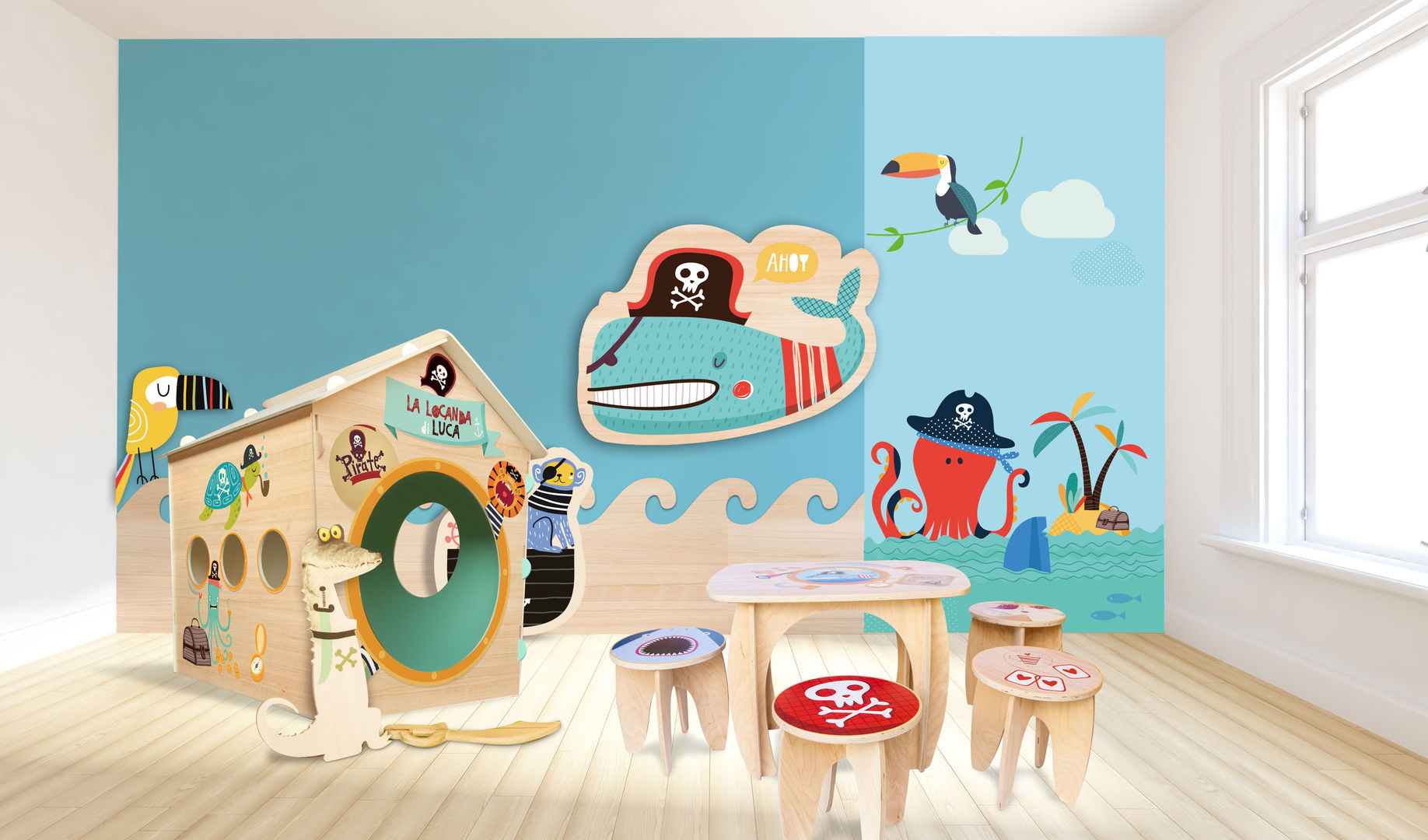 TUCO™ Joint Casetta in Legno da interno, TUCO srl TUCO srl Nursery/kid’s room Wood Wood effect Toys