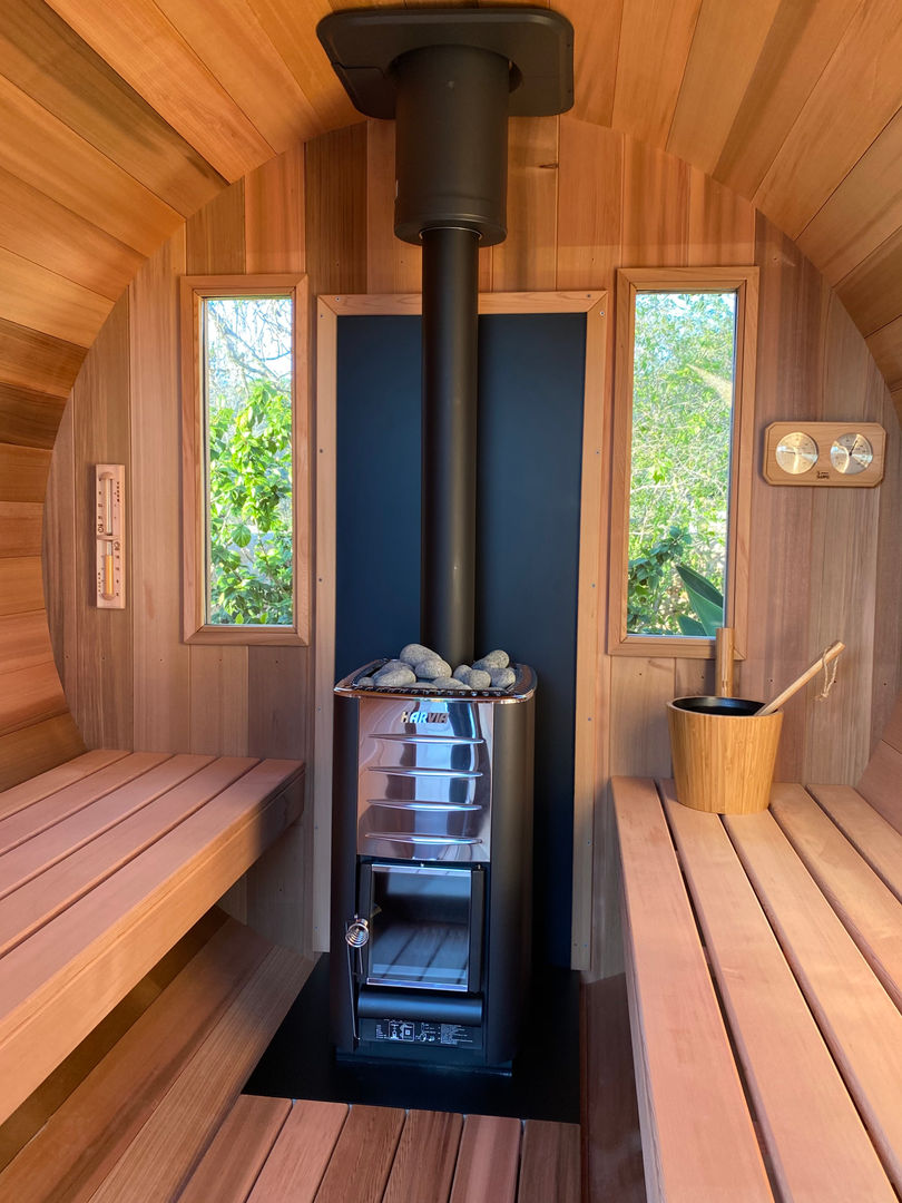 Sauna para Airbnb en Ibiza, CASÁRBOL CASÁRBOL サウナ 無垢材 多色